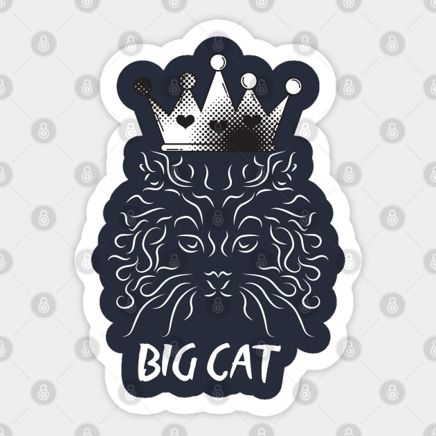 Big Cat Sticker by Pro-tshirt